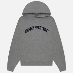 Мужской свитер thisisneverthat Arch-Logo Knit Hoodie, цвет серый, размер XL