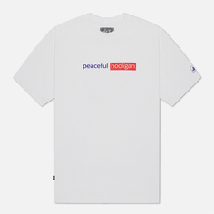 Мужская футболка Peaceful Hooligan Broadcast, цвет белый, размер XXL