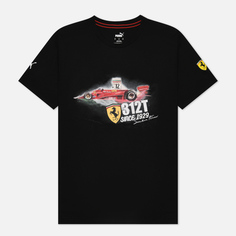 Мужская футболка Puma x Scuderia Ferrari Race Vintage Graphic, цвет чёрный