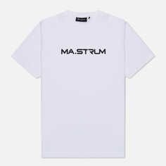 Мужская футболка MA.Strum Logo Chest Print, цвет белый, размер L