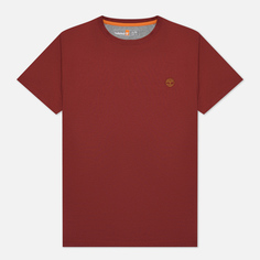 Мужская футболка Timberland Dunstan River Slim Fit, цвет бордовый