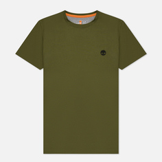 Мужская футболка Timberland Dunstan River Slim Fit, цвет оливковый, размер M
