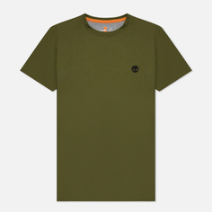 Мужская футболка Timberland Dunstan River Slim Fit, цвет оливковый