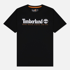 Мужская футболка Timberland Wind Water Earth And Sky, цвет чёрный, размер S