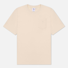 Мужская футболка Puma MMQ, цвет бежевый, размер M