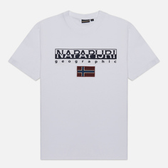 Мужская футболка Napapijri Ayas, цвет белый, размер XXL