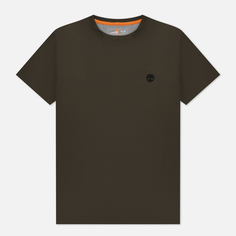 Мужская футболка Timberland Dunstan River Slim Fit, цвет зелёный, размер XL