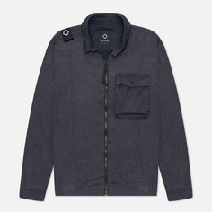 Мужская куртка ветровка MA.Strum Acid Wash Overshirt, цвет синий
