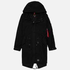 Мужская куртка парка Alpha Industries Fishtail Gen II, цвет чёрный