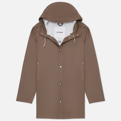 Мужская куртка дождевик Stutterheim Stockholm, цвет коричневый