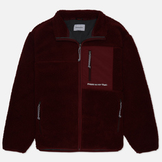 Мужская флисовая куртка thisisneverthat SP Sherpa Fleece Pocket, цвет бордовый, размер XL