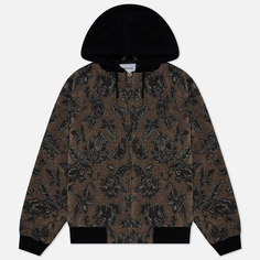 Мужская демисезонная куртка thisisneverthat Floral Work, цвет оливковый