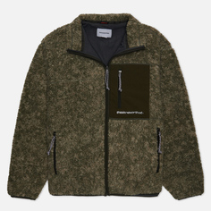 Мужская флисовая куртка thisisneverthat SP Sherpa Fleece Pocket, цвет оливковый, размер L
