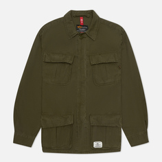 Мужская демисезонная куртка Alpha Industries Jungle Fatigue Shirt, цвет оливковый, размер L