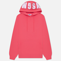 Женская толстовка MSGM Maxilogo Hoodie Oversized, цвет розовый