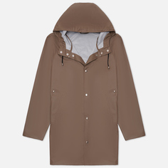 Мужская куртка дождевик Stutterheim Stockholm Lightweight, цвет коричневый, размер XL