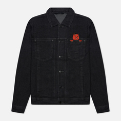 Мужская джинсовая куртка RIPNDIP Devils Work Denim, цвет чёрный