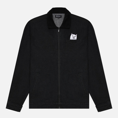 Мужская джинсовая куртка RIPNDIP La Brea Peeking Nermal Work, цвет чёрный, размер XL