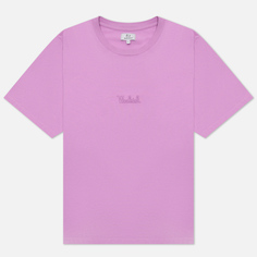 Женская футболка Woolrich Logo, цвет розовый, размер XS