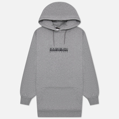 Женская толстовка Napapijri B-Box Hoodie 2, цвет серый, размер M