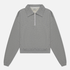 Женская толстовка Uniform Bridge 22FW Half Zip Up, цвет серый