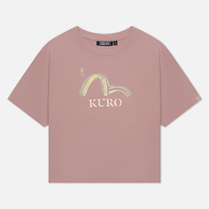 Женская футболка Evisu Brush Effect Seagull Printed, цвет розовый, размер S