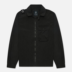 Мужская куртка ветровка MA.Strum Acid Wash Overshirt, цвет чёрный, размер M