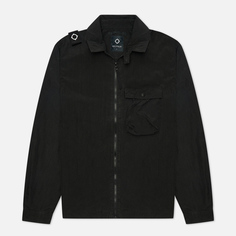 Мужская куртка ветровка MA.Strum Acid Wash Overshirt, цвет чёрный