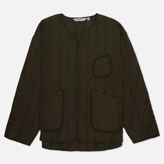 Мужская куртка лайнер Uniform Bridge 22FW Quilted Liner, цвет зелёный