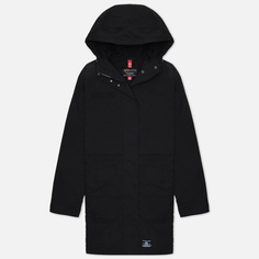 Женская куртка парка Alpha Industries Colorblock Hooded, цвет чёрный, размер S