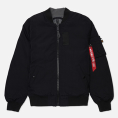 Женская куртка бомбер Alpha Industries MA-1 Down Flight, цвет чёрный, размер L