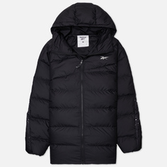 Мужской пуховик Reebok Vector Long Down, цвет чёрный, размер XL