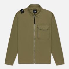 Мужская куртка ветровка MA.Strum Garment Dyed Zip Front Overshirt, цвет оливковый, размер XL