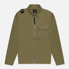 Мужская куртка ветровка MA.Strum Garment Dyed Zip Front Overshirt, цвет оливковый