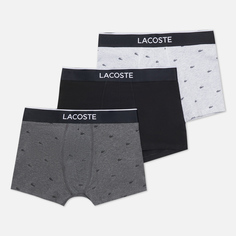 Комплект мужских трусов Lacoste Underwear 3-Pack Casual Signature Boxer, цвет комбинированный, размер L