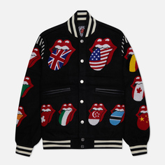 Мужская куртка бомбер MARKET x Rolling Stones World Flag Varsity, цвет чёрный