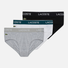 Комплект мужских трусов Lacoste Underwear 3-Pack Casual Briefs, цвет комбинированный