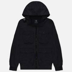 Мужская куртка ветровка MA.Strum Acid Wash Funnel Neck Runner, цвет синий