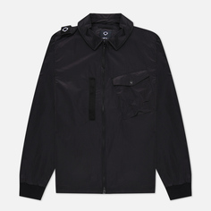 Мужская куртка ветровка MA.Strum Nylon Grid Overshirt, цвет чёрный, размер S