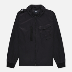 Мужская куртка ветровка MA.Strum Nylon Grid Overshirt, цвет чёрный