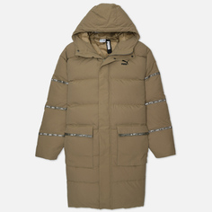 Мужской пуховик Puma Classics Long Down, цвет оливковый, размер S