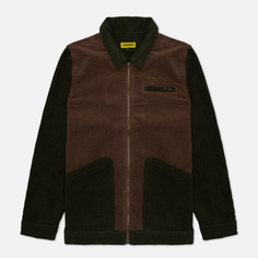 Мужская демисезонная куртка MARKET Color Block Corduroy, цвет коричневый, размер L