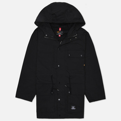 Мужская демисезонная куртка Alpha Industries M-65 Mod Hooded Field, цвет чёрный, размер M