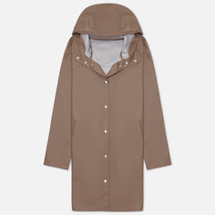 Женская куртка дождевик Stutterheim Mosebacke Lightweight, цвет коричневый, размер M