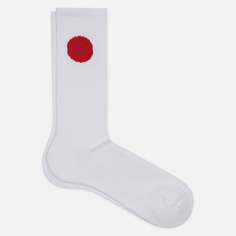 Носки Edwin x Democratique Socks Japanese Sun, цвет белый, размер 41-46 EU