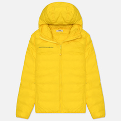 Женский пуховик PANGAIA FLWRDWN Lightweight Down Hooded, цвет жёлтый