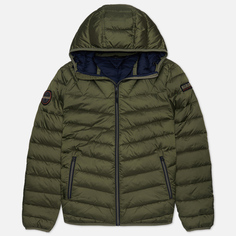 Мужской пуховик Napapijri Aerons 3 Hoodie, цвет оливковый, размер S