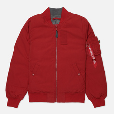 Женская куртка бомбер Alpha Industries MA-1 Down Flight, цвет красный, размер XS