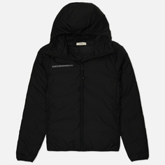 Женский пуховик PANGAIA FLWRDWN Lightweight Down Hooded, цвет чёрный, размер XL