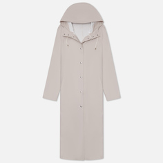 Женская куртка дождевик Stutterheim Mosebacke Long, цвет бежевый, размер XXXS